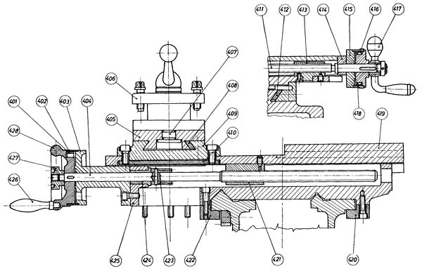 Суппорт токарно-гвинторізного верстата EMU-200 EMU-200 Суппорт токарно-гвинторізного верстата